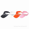 100% Cotton Topless Sun Caps, Comes in Various Colors